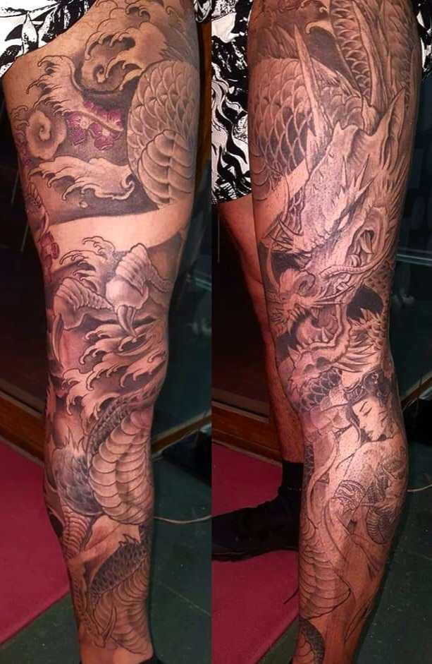 tatto leg master art tattoo
