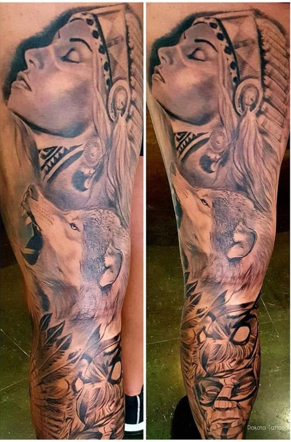 tatto leg